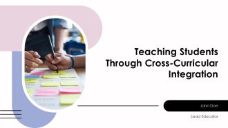 Teaching Students Through Cross Curricular Integration PPT Template AT