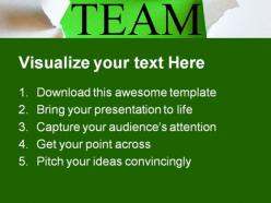Team01 business powerpoint templates and powerpoint backgrounds 0511