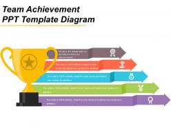 Team achievement ppt template diagram
