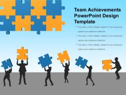 Team achievements powerpoint design template