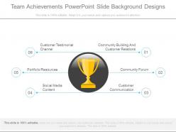 Team achievements powerpoint slide background designs