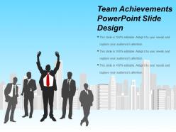 Team achievements powerpoint slide design