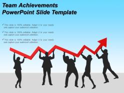 Team achievements powerpoint slide template
