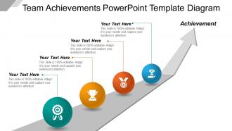 Team achievements powerpoint template diagram