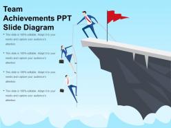Team achievements ppt slide diagram