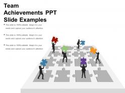 Team achievements ppt slide examples