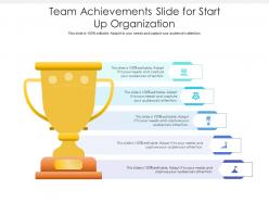 Team Achievements Slide For Start Up Organization Infographic Template