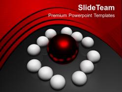 Team around leader business concept powerpoint templates ppt themes and graphics 0213