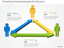 Team based communication for business flat powerpoint design