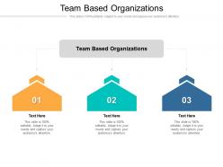 Team based organizations ppt powerpoint presentation infographic template designs cpb
