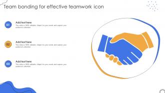 Team Bonding For Effective Teamwork Icon