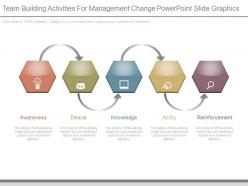 Team Building Activities For Management Change Powerpoint Slide Graphics
