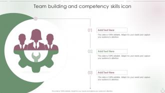 Team Building And Competency Skills Icon