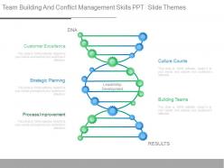 Team building and conflict management skills ppt slide themes