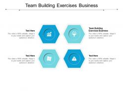 Team building exercises business ppt powerpoint presentation show background images cpb