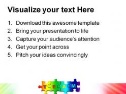 Team business powerpoint templates and powerpoint backgrounds 0811