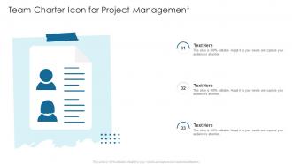 Team Charter Icon For Project Management