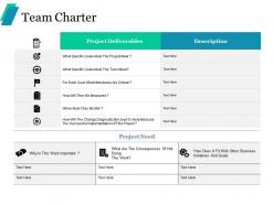 Team charter ppt portfolio background images