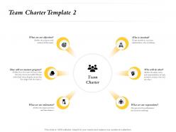 Team charter template our milestones ppt powerpoint presentation model icon