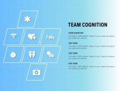 Team cognition ppt powerpoint presentation infographic template format ideas