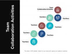 Team collaboration activities ppt powerpoint presentation summary images cpb