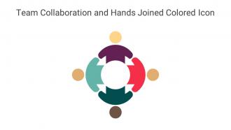 Team Collaboration And Hands Joined Colored Icon In Powerpoint Pptx Png And Editable Eps Format