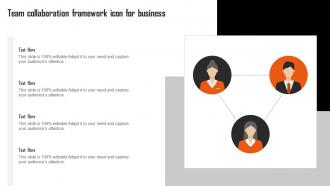 Team Collaboration Framework Icon For Business