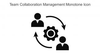 Team Collaboration Management Monotone Icon In Powerpoint Pptx Png And Editable Eps Format