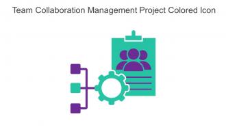 Team Collaboration Management Project Colored Icon In Powerpoint Pptx Png And Editable Eps Format