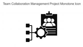 Team Collaboration Management Project Monotone Icon In Powerpoint Pptx Png And Editable Eps Format
