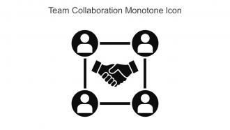 Team Collaboration Network Monotone Icon In Powerpoint Pptx Png And Editable Eps Format