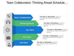 Team collaboration thinking ahead schedule iteration phases development cycles
