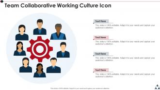 Team Collaborative Working Culture Icon