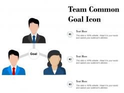 Team common goal icon