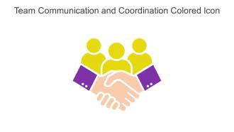 Team Communication And Coordination Colored Icon In Powerpoint Pptx Png And Editable Eps Format