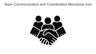 Team Communication And Coordination Monotone Icon In Powerpoint Pptx Png And Editable Eps Format