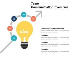 Team communication exercises ppt powerpoint presentation infographic template demonstration cpb