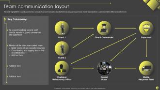 Team Communication Layout Security And Manpower Services Company Profile