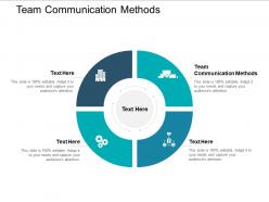 Team communication methods ppt powerpoint presentation file display cpb