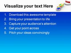 Team communication powerpoint templates and powerpoint backgrounds 0811
