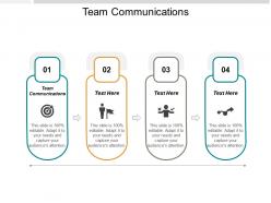 Team communications ppt powerpoint presentation model tips cpb