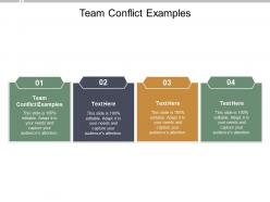 Team conflict examples ppt powerpoint presentation slides shapes cpb