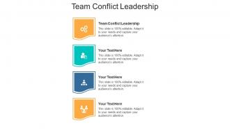 Team conflict leadership ppt powerpoint presentation gallery topics cpb