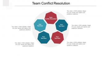 Team conflict resolution ppt powerpoint presentation infographic template graphics cpb