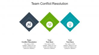 Team conflict resolution ppt powerpoint presentation model example topics cpb