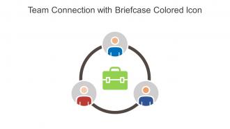 Team Connection With Briefcase Colored Icon In Powerpoint Pptx Png And Editable Eps Format
