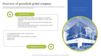 Team Coordination Strategies Overview Of Greenfield Global Company