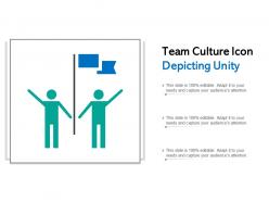 Team culture icon depicting unity