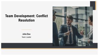 Team Development Conflict Resolution PPT Sample AT