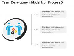 Team development model icon process 3
